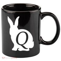 Q-anon Rabbit Logo 11oz C Handle Ceramic Mug