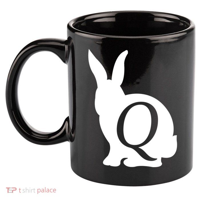 Q-anon Rabbit Logo 11oz C Handle Ceramic Mug