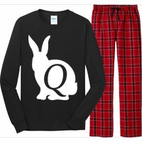 Q-anon Rabbit Logo Long Sleeve Pajama Set