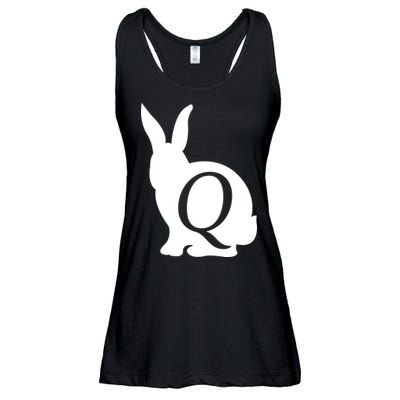 Q-anon Rabbit Logo Ladies Essential Flowy Tank