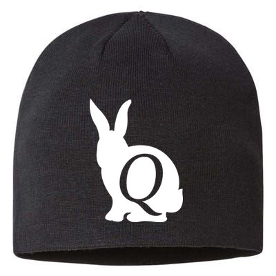 Q-anon Rabbit Logo Sustainable Beanie