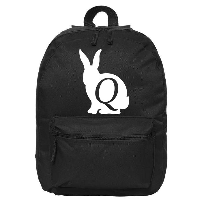 Q-anon Rabbit Logo 16 in Basic Backpack