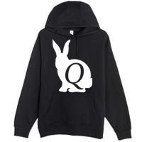 Q-anon Rabbit Logo Premium Pullover Hoodie