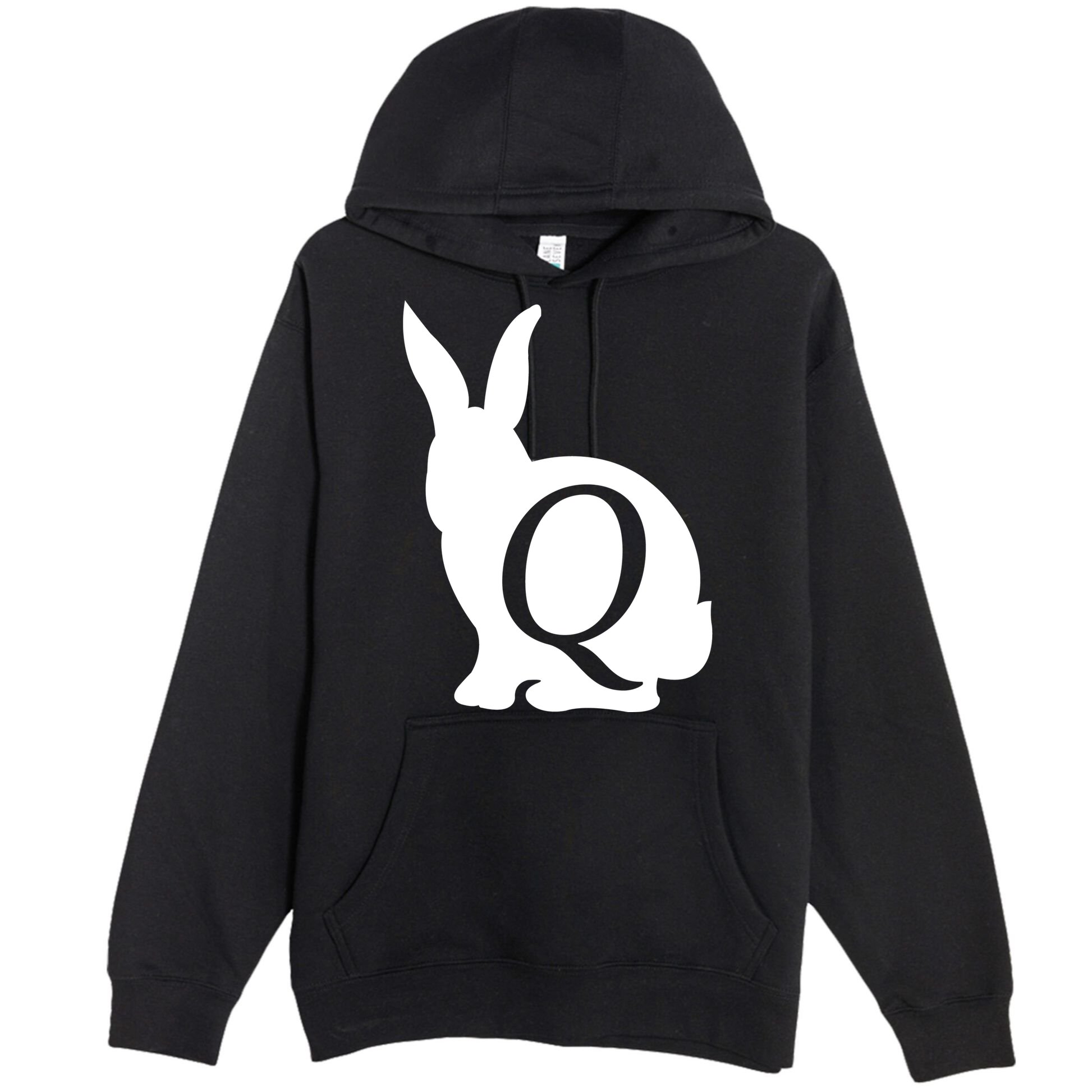 Q-anon Rabbit Logo Premium Pullover Hoodie