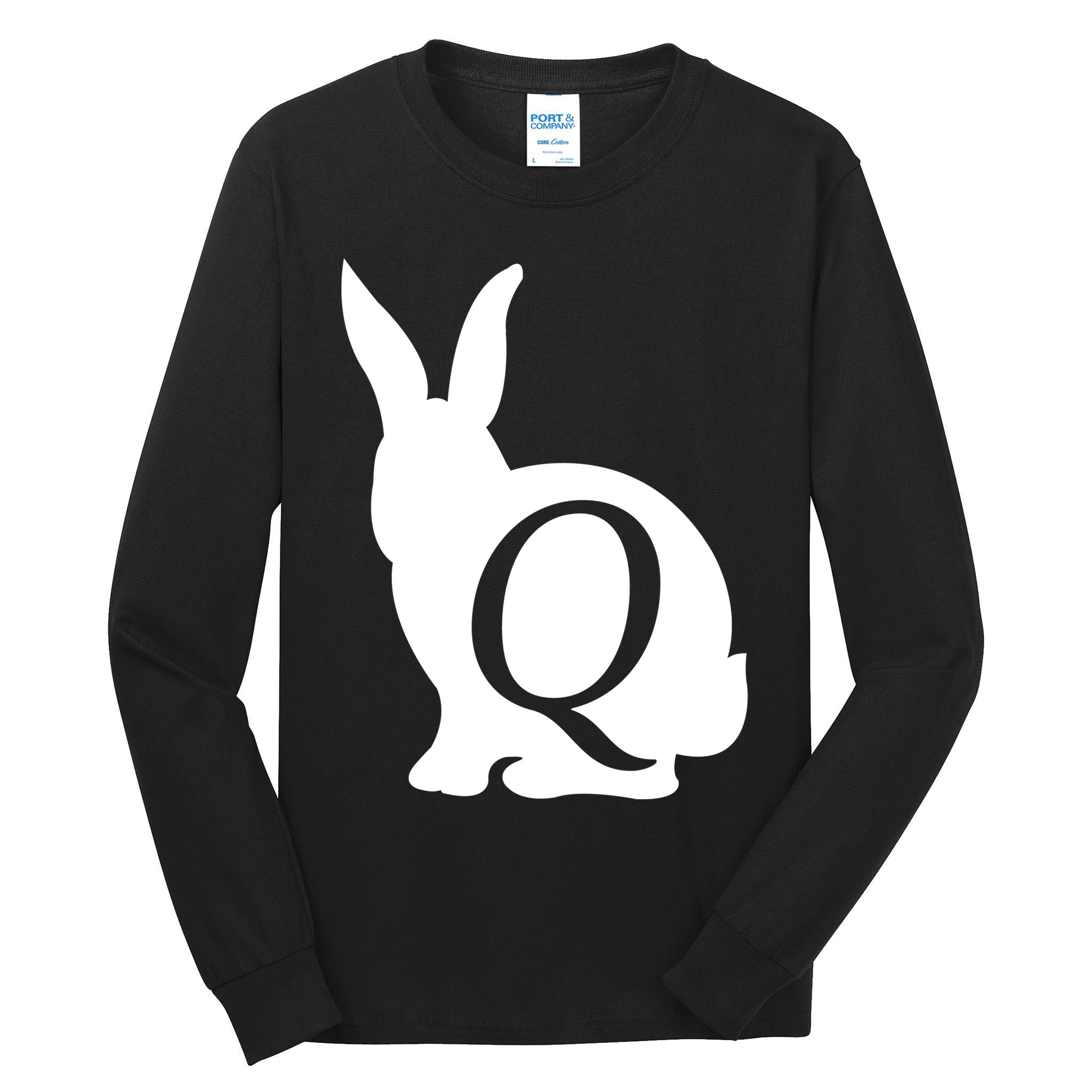Q-anon Rabbit Logo Tall Long Sleeve T-Shirt