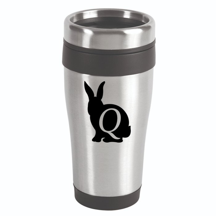 Q-anon Rabbit Logo 16oz Travel Tumbler
