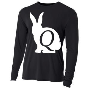 Q-anon Rabbit Logo Cooling Performance Long Sleeve Crew