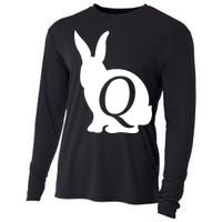 Q-anon Rabbit Logo Cooling Performance Long Sleeve Crew