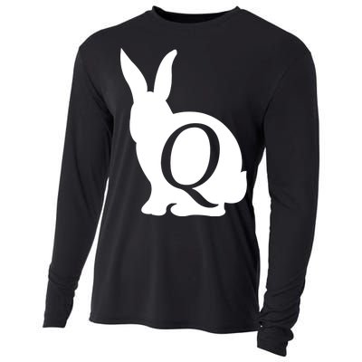 Q-anon Rabbit Logo Cooling Performance Long Sleeve Crew