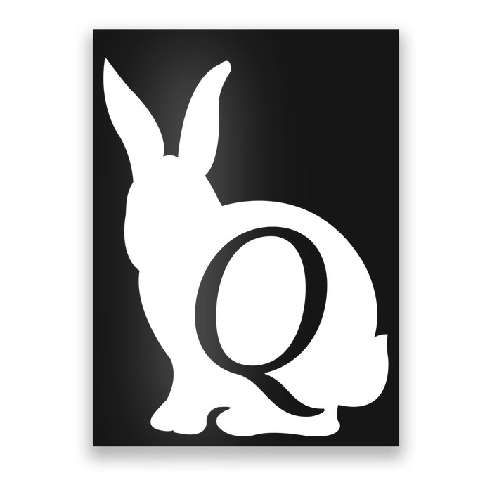 Q-anon Rabbit Logo Poster