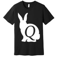 Q-anon Rabbit Logo Premium T-Shirt