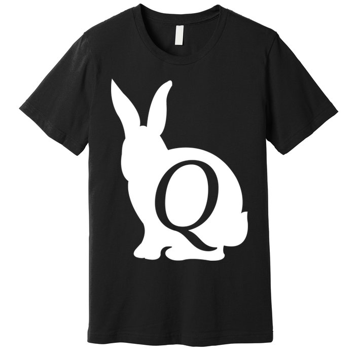 Q-anon Rabbit Logo Premium T-Shirt