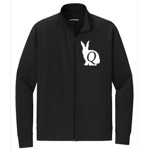 Q-anon Rabbit Logo Stretch Full-Zip Cadet Jacket