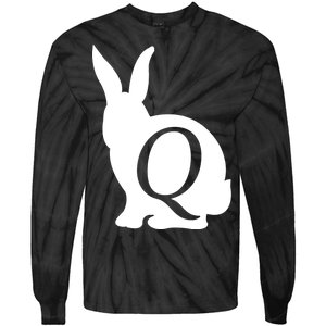 Q-anon Rabbit Logo Tie-Dye Long Sleeve Shirt