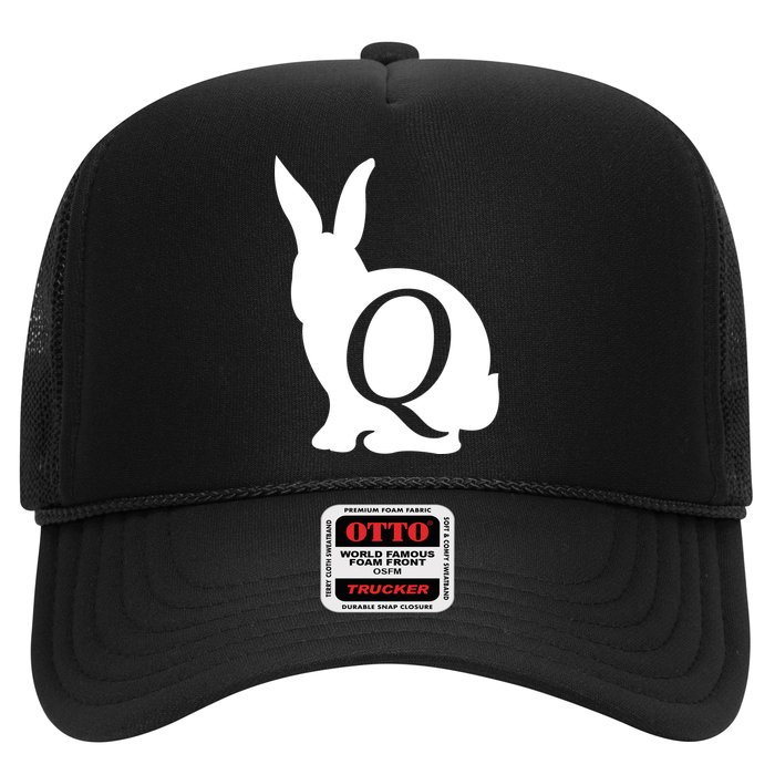 Q-anon Rabbit Logo Trucker Hat