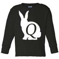 Q-anon Rabbit Logo Toddler Long Sleeve Shirt