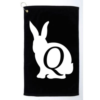 Q-anon Rabbit Logo Golf Towel