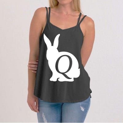 Q-anon Rabbit Logo Women's Strappy Tank