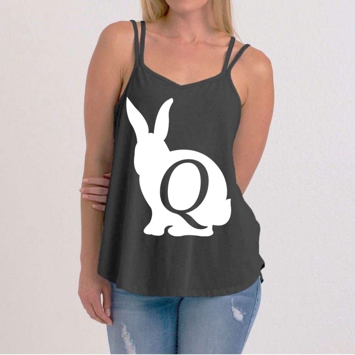 Q-anon Rabbit Logo Women's Strappy Tank