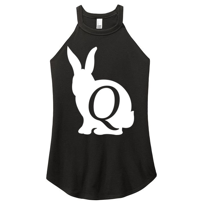 Q-anon Rabbit Logo Women's Perfect Tri Rocker Tank