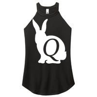 Q-anon Rabbit Logo Women's Perfect Tri Rocker Tank