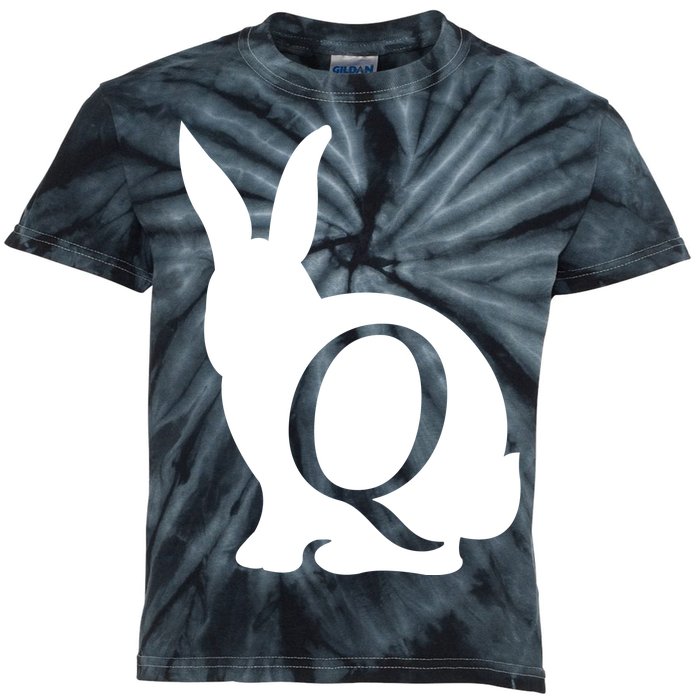 Q-anon Rabbit Logo Kids Tie-Dye T-Shirt