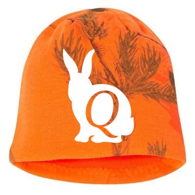 Q-anon Rabbit Logo Kati - Camo Knit Beanie