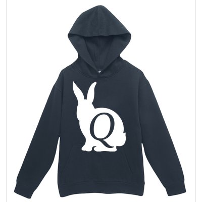 Q-anon Rabbit Logo Urban Pullover Hoodie