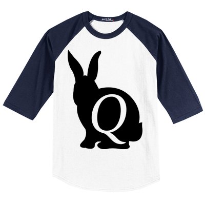 Q-anon Rabbit Logo Baseball Sleeve Shirt