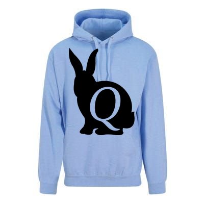 Q-anon Rabbit Logo Unisex Surf Hoodie