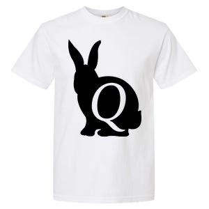 Q-anon Rabbit Logo Garment-Dyed Heavyweight T-Shirt