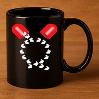Q Anon Red Pill Qanon 11oz C Handle Ceramic Mug