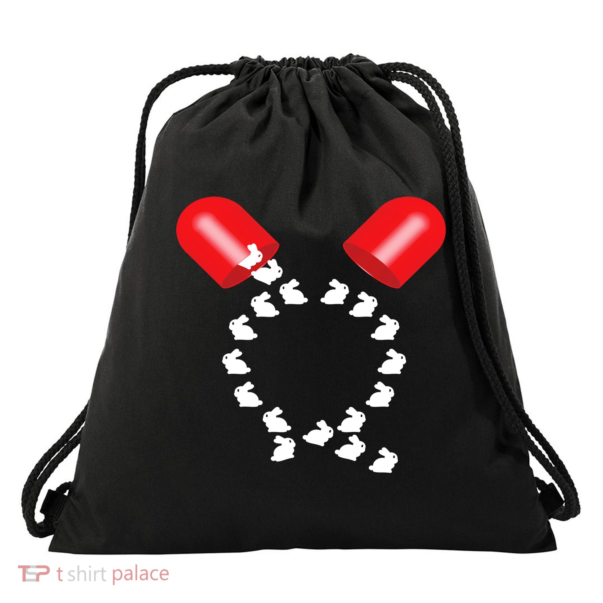Q Anon Red Pill Qanon Drawstring Bag