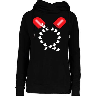 Q Anon Red Pill Qanon Womens Funnel Neck Pullover Hood