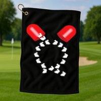 Q Anon Red Pill Qanon Golf Towel