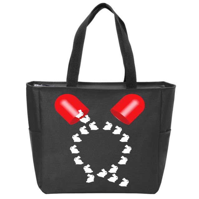 Q Anon Red Pill Qanon Zip Tote Bag