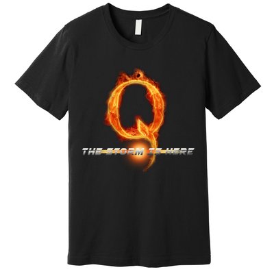 Q-Anon The Storm Is Here Premium T-Shirt