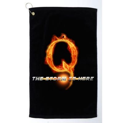 Q-Anon The Storm Is Here Golf Towel