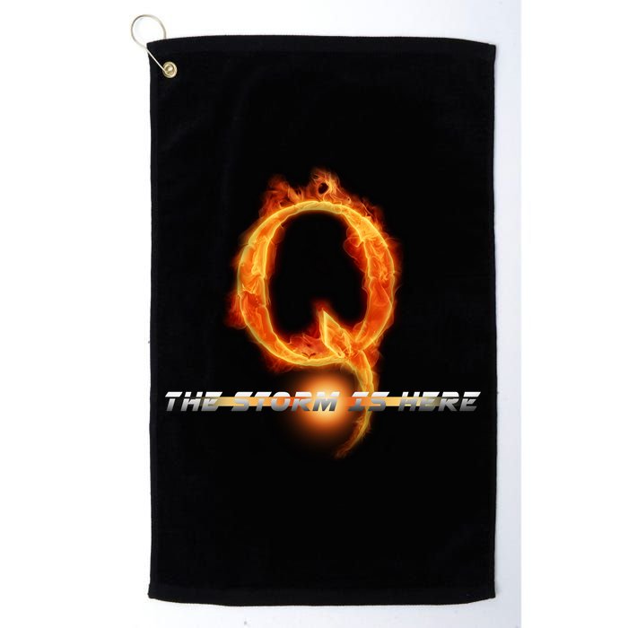 Q-Anon The Storm Is Here Golf Towel
