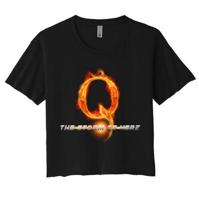 Q-Anon The Storm Is Here Crop Top