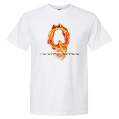 Q-Anon The Storm Is Here Garment-Dyed Heavyweight T-Shirt