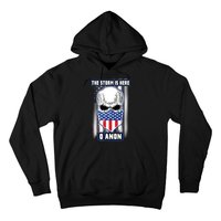 Q-Anon The Storm Is Here Skull Flag Hoodie