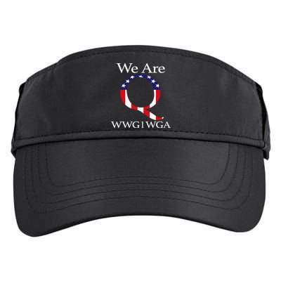 Q Anon We Are WWG1WGA Qanon Adult Drive Performance Visor