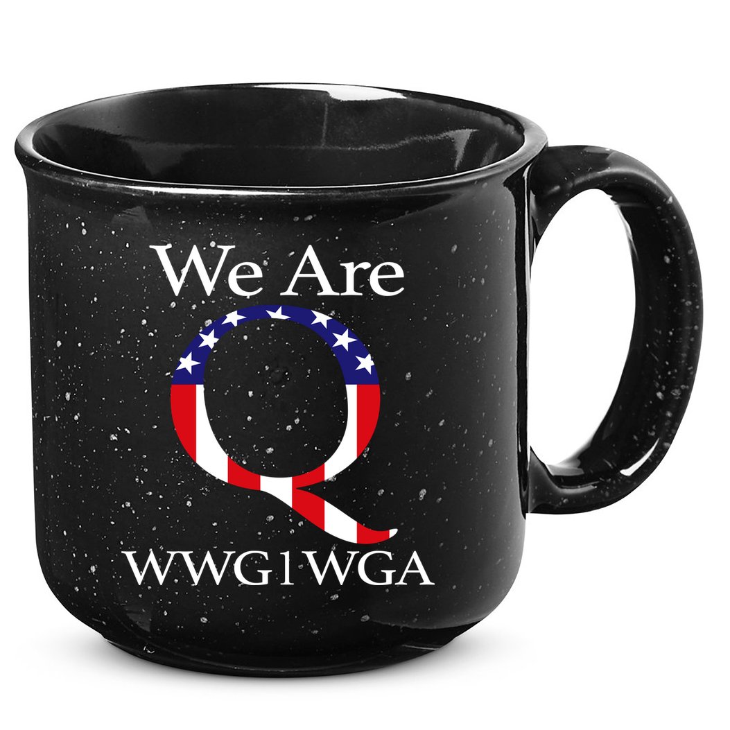 Q Anon We Are WWG1WGA Qanon 15oz Campfire Ceramic Mug