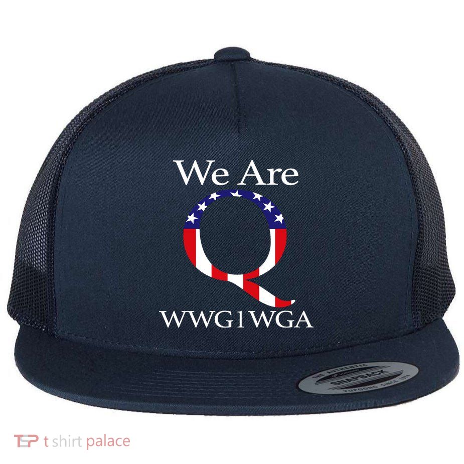 Q Anon We Are WWG1WGA Qanon Flatbill Hat