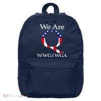 Q Anon We Are WWG1WGA Qanon 16 in Basic Backpack