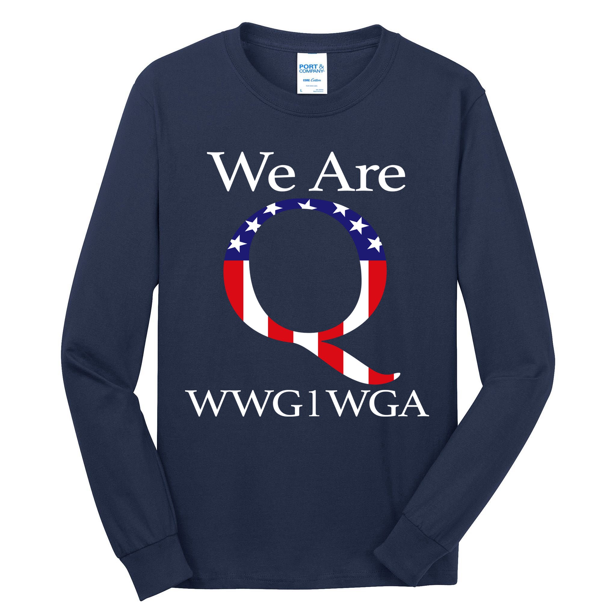 Q Anon We Are WWG1WGA Qanon Tall Long Sleeve T-Shirt