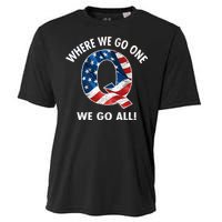 Q Anon Where We Go One We Go All  Cooling Performance Crew T-Shirt