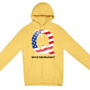 Q Anon Why Is this Relevant Premium Pullover Hoodie