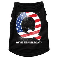 Q Anon Why Is this Relevant Doggie Tank